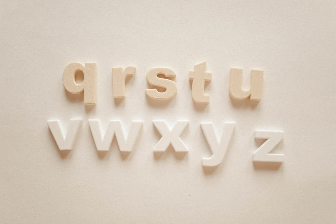 Lowercase Oat and Snow Duo Alphabet Fridge Magnets - Etsy | Etsy (US)