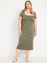Square-Neck Midi Dress | Old Navy (US)