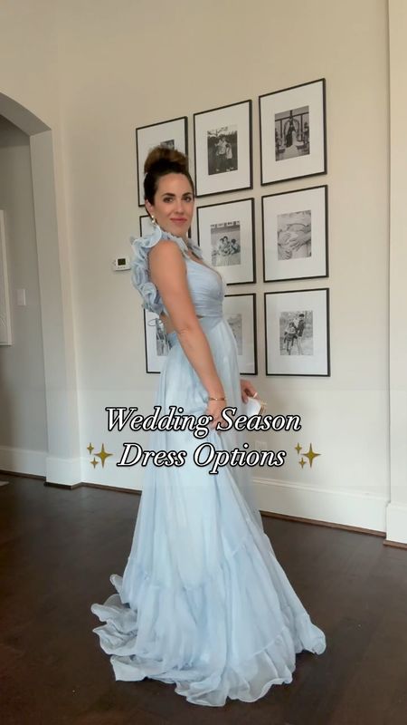 The most gorgeous dresses for all your special occasions from weddings to Galas to fundraising events! Help me choose! Which one is your favorite? 🩵🩵🩵 
#wedding #weddingparties #bridesmaid #maidofhonor #weddingparty #gala

#LTKOver40 #LTKWedding #LTKParties