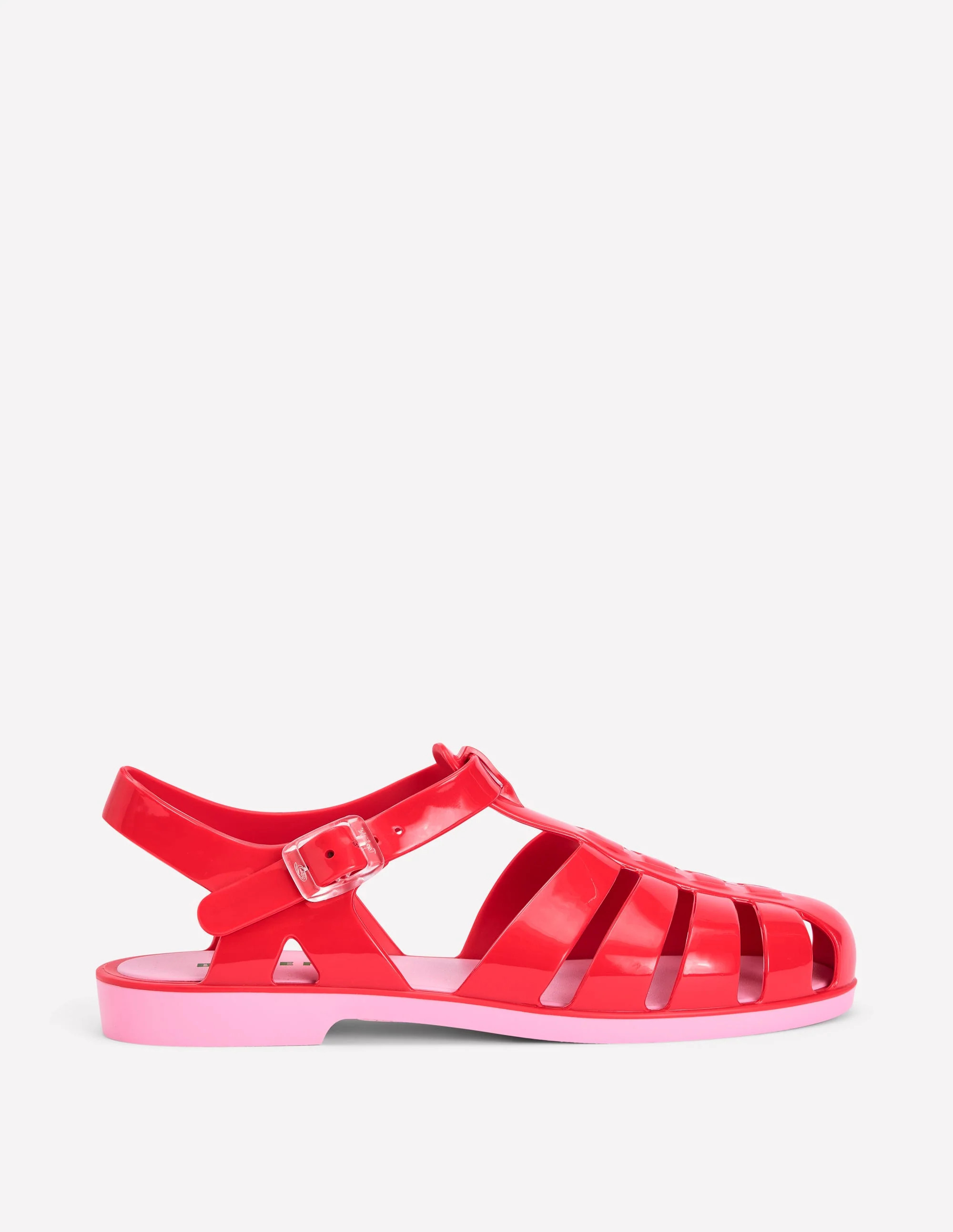 Jelly Shoe-Post Box Red/ Soft Pink | Boden (US)