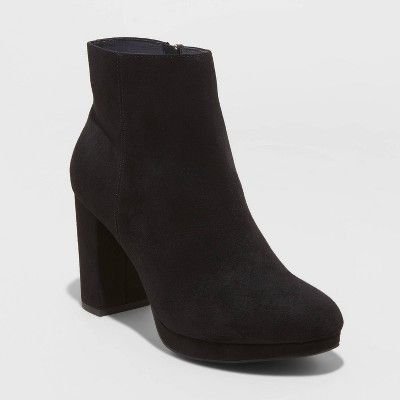 Women's Daisy Microsuede Platform Bootie - A New Day™ | Target