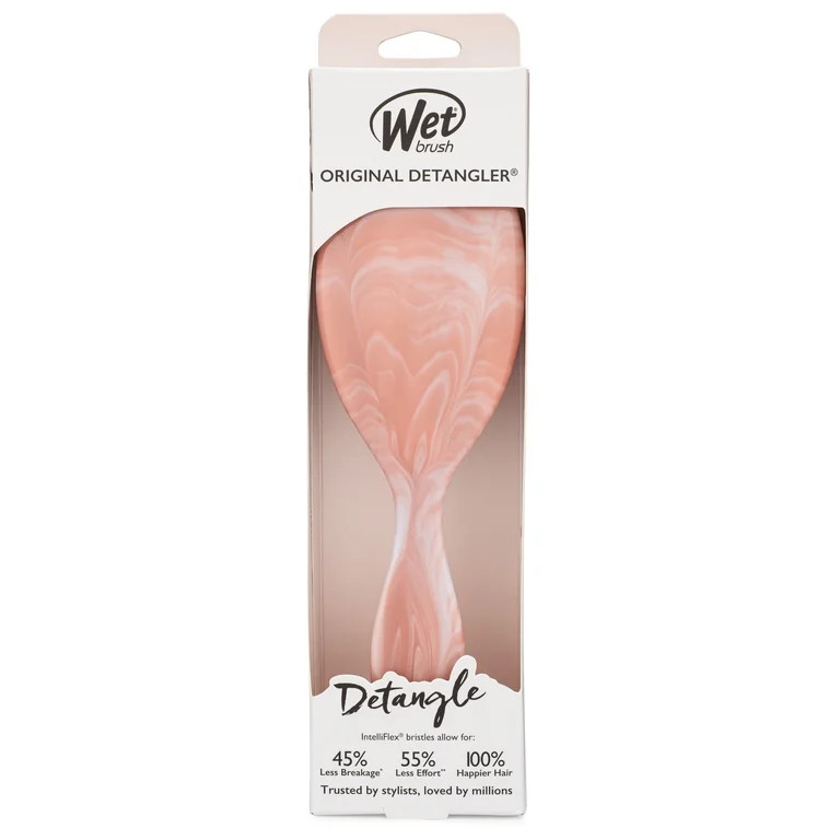 Wet Brush Original Detangler, Watercolor Waves Pink, Detangling Brush for Wet or Dry Hair | Walmart (US)