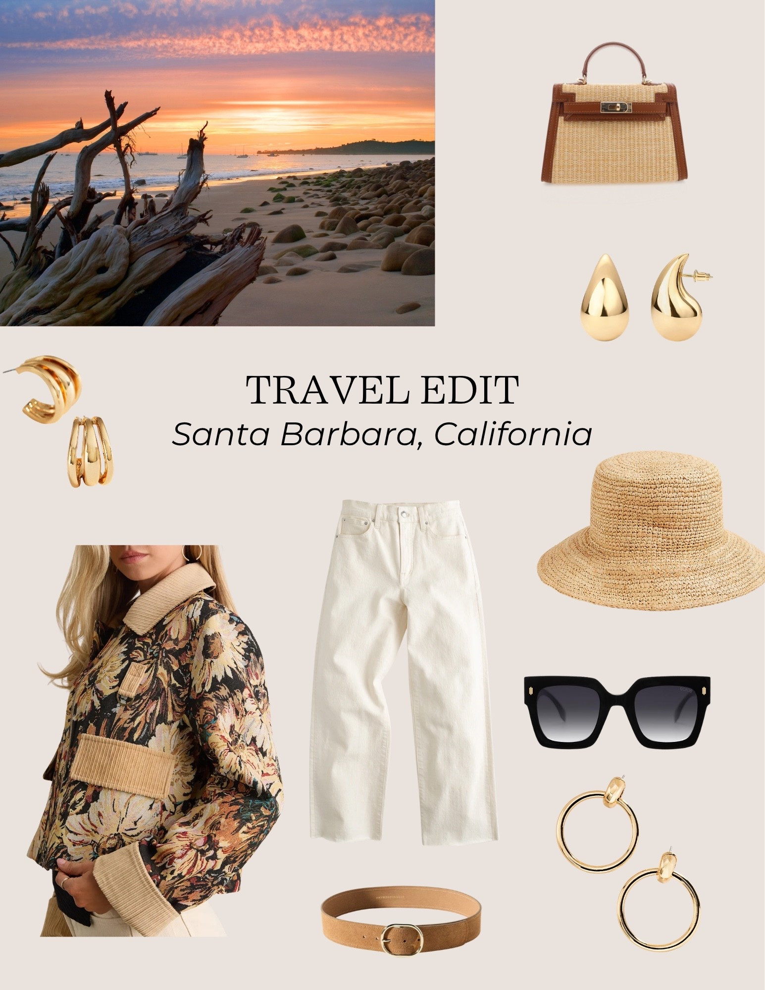 What I’d wear to Santa Barbara, California 😍