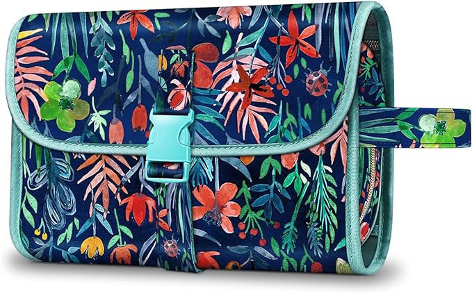 Fintie Portable Toiletry Cosmetic Travel Bag, Large Water Resistant Hanging Makeup Organizer Stor... | Amazon (US)