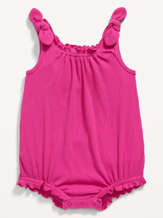 Sleeveless Tie-Shoulder One-Piece Romper for Baby | Old Navy (US)