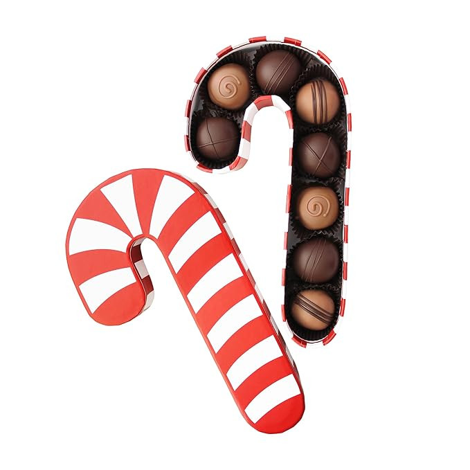 Vermont Nut Free Chocolates Candy Cane Box of Truffles – Nut Free & Kosher Gourmet Chocolate Ho... | Amazon (US)