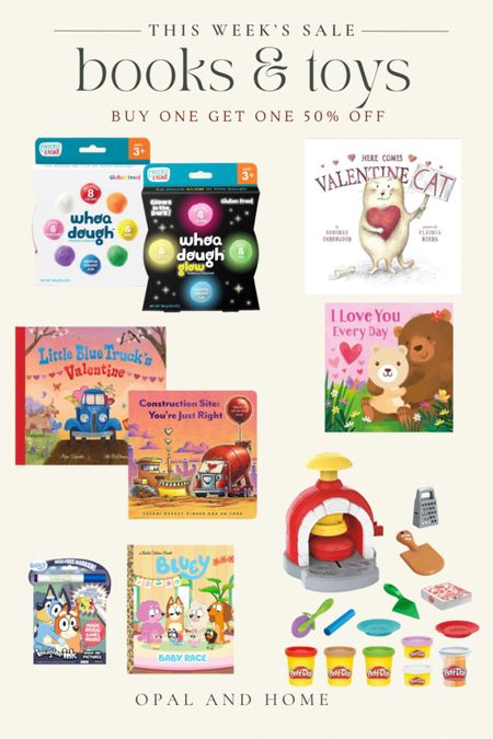 Buy one get one 50% off books, toys, movies, and activities at Target! Great sale for Valentine’s Day or Easter gifts! 

#LTKbaby #LTKkids #LTKsalealert