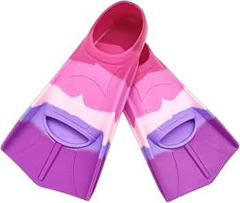 Kids Swim Fins,Comfortable Silicone Flippers for Swimming and Diving,Size Suitable Beginners Kids... | Amazon (US)