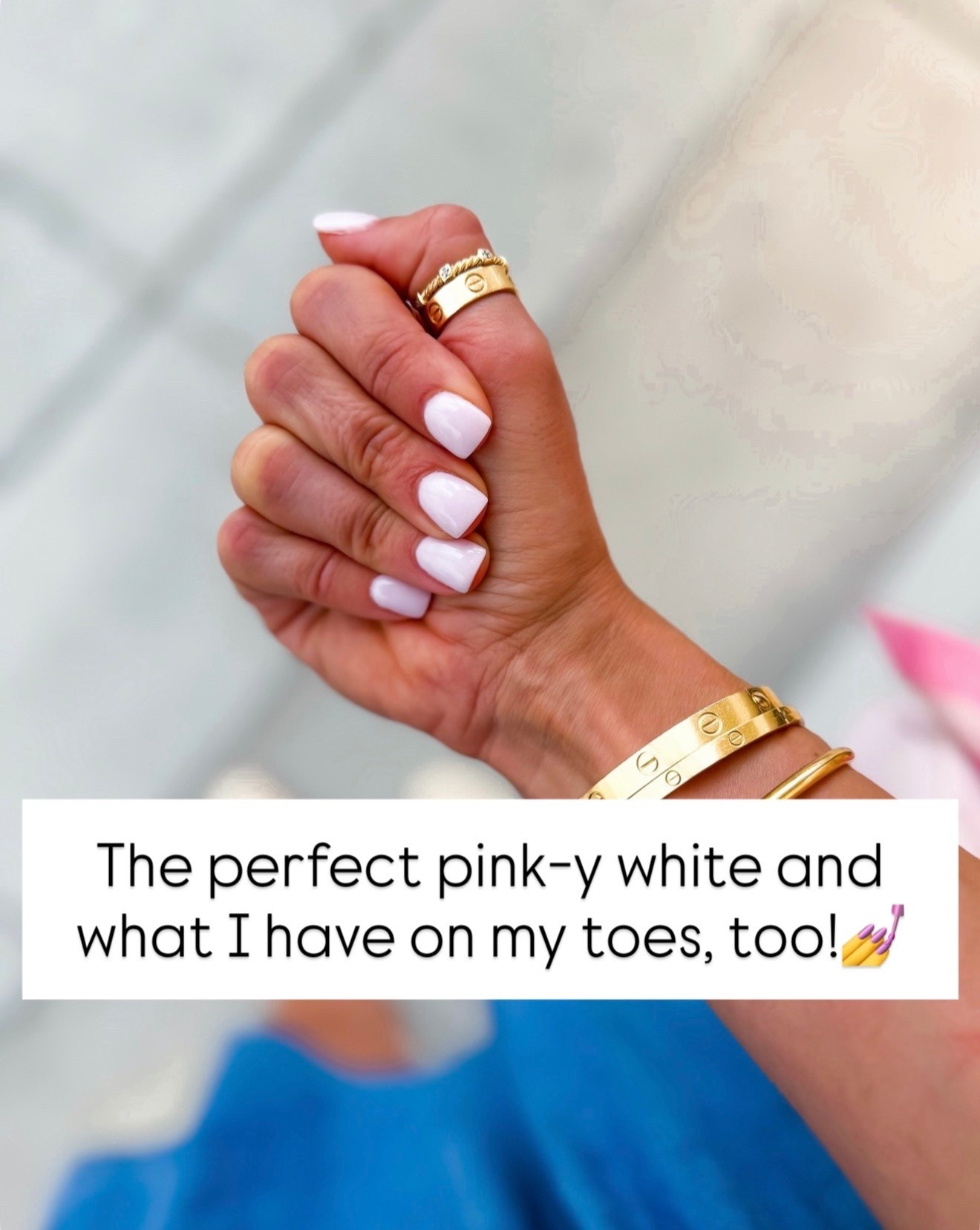 This is OPI Let’s Be Friends! It’s the perfect pink-y white! I do dip powder on my hands and gel on my toes but it comes in a regular polish, too.

#LTKselfcare #LTKmorningroutine #LTKBeauty