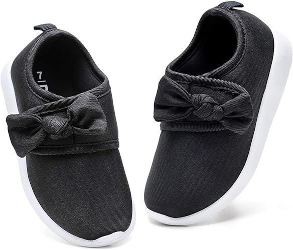 nerteo Toddler Girl Shoes Lightweight Slip On Sneakers for Kids | Amazon (US)