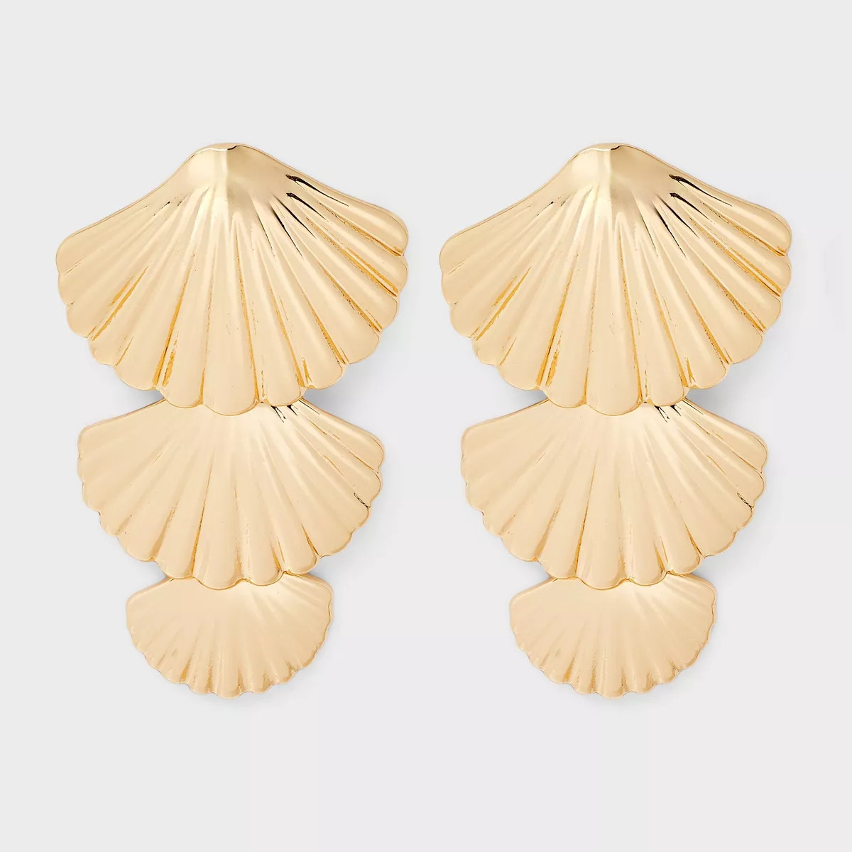 Linear Shell Drop Earrings - A New Day™ Gold | Target
