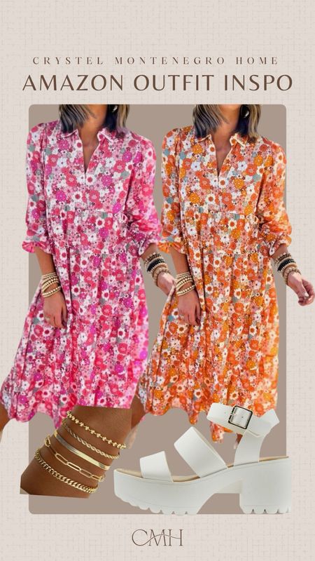 Spring outfit. This cute dress from Amazon comes in many colors. Love these two options and the accessories.

#LTKparties #LTKworkwear #LTKSeasonal
