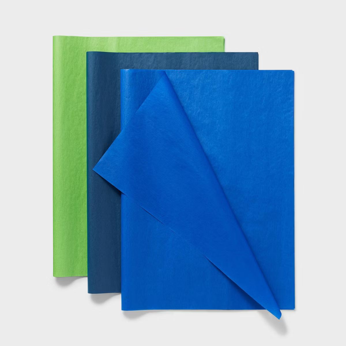 3 Step Striped Tissue Paper Blue/Green - Spritz™ | Target