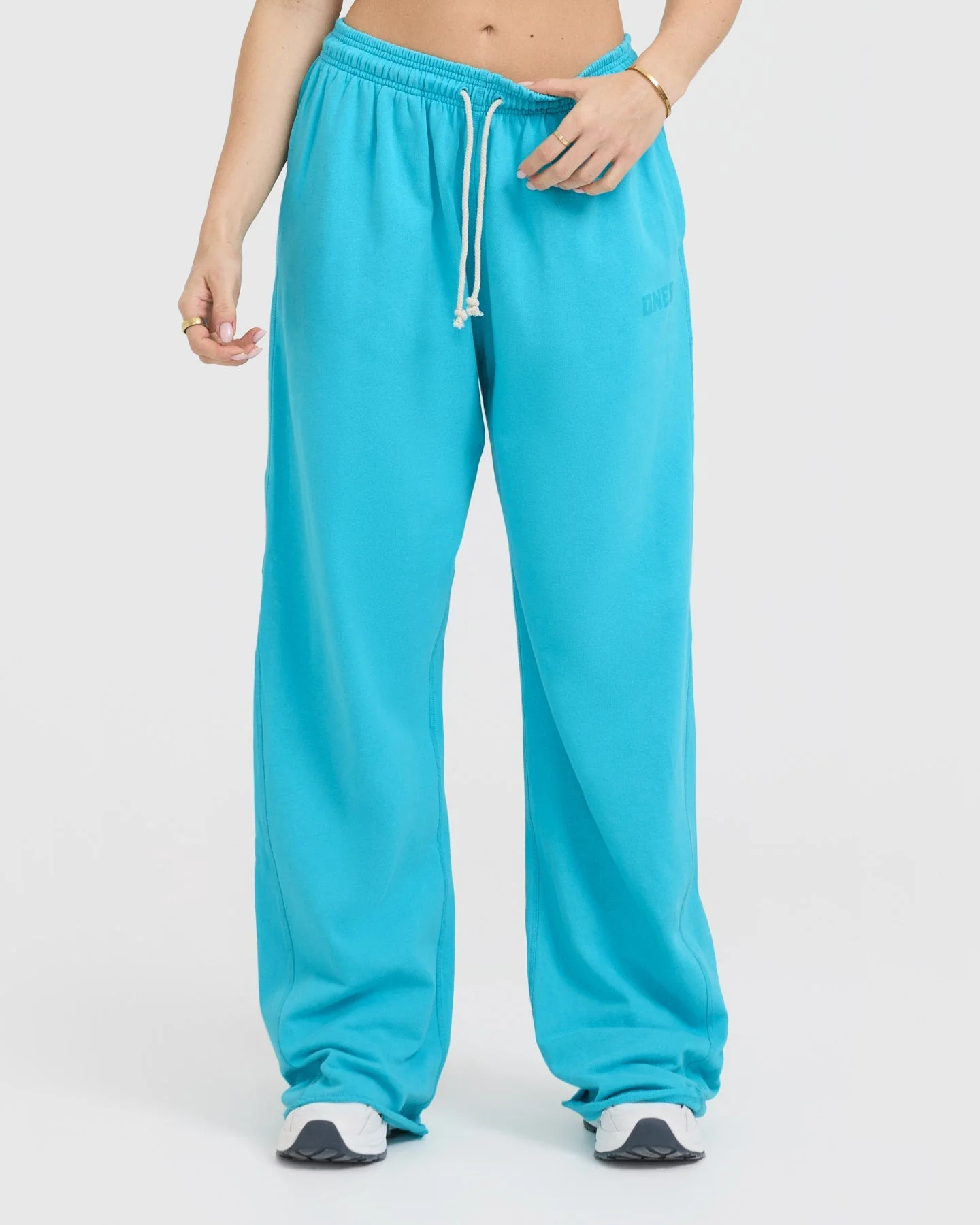 Raw Lounge Wide Leg Joggers 
 Aqua Blue | Oner Active (UK / US)