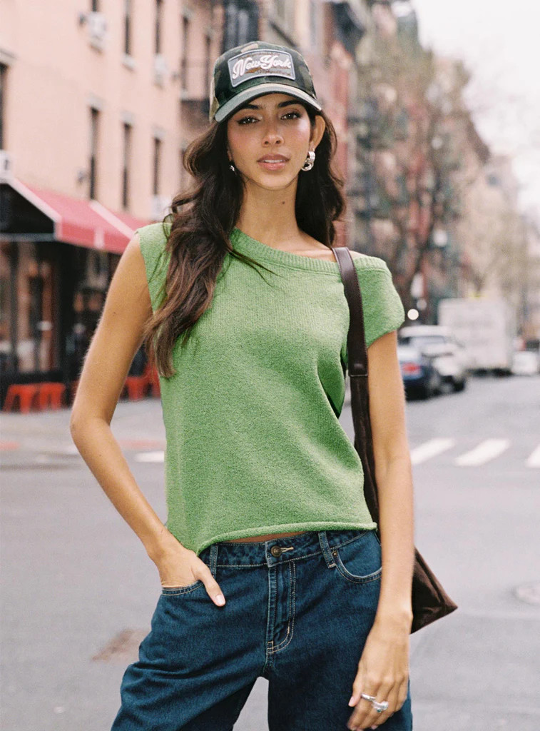 Ashfield Off Shoulder Top Green | Princess Polly US