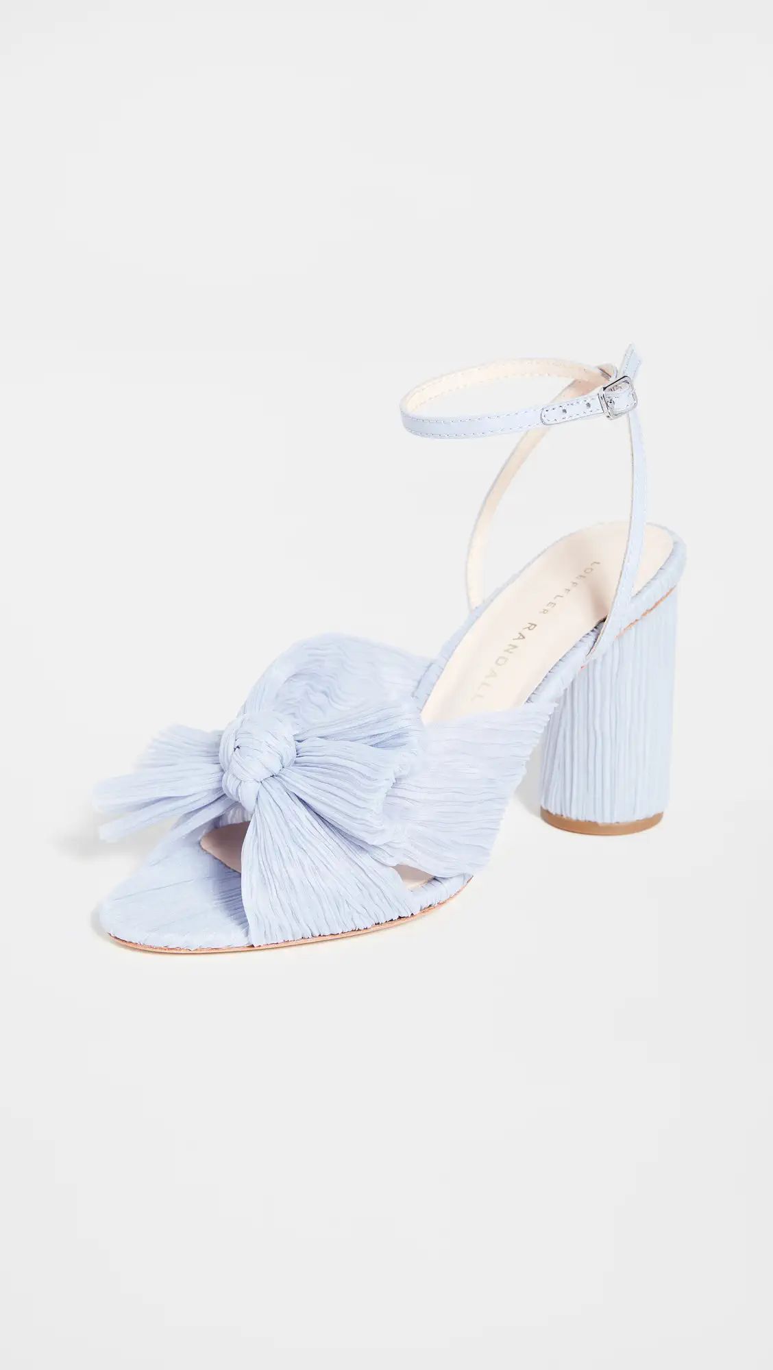 Loeffler Randall Camellia Pleated Bow Heel with Ankle Strap | Shopbop | Shopbop