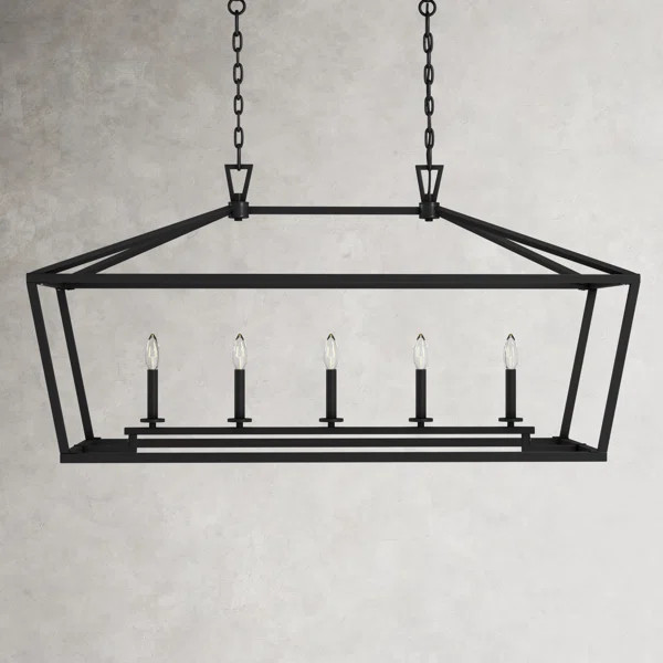 Hastings 5 - Light Kitchen Island Linear Pendant | Wayfair Professional