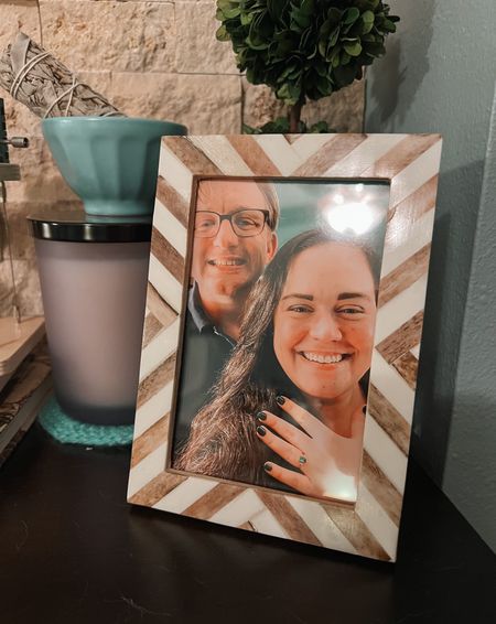Finally framed our favorite picture from when we got engaged! 💚 love the texture of the frame - it comes in a few colors!

#LTKfamily #LTKunder50 #LTKhome