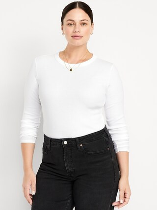 Snug Long-Sleeve Crew-Neck T-Shirt | Old Navy (US)