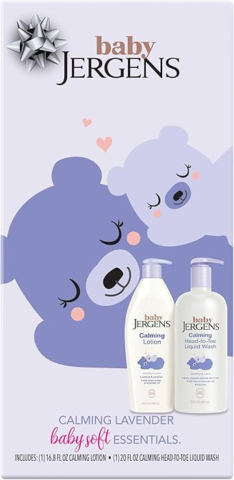 Jergens Baby Duo for a Calming Routine, Head to Toe Liquid Baby Wash and Calming Lotion, Value Gi... | Amazon (US)