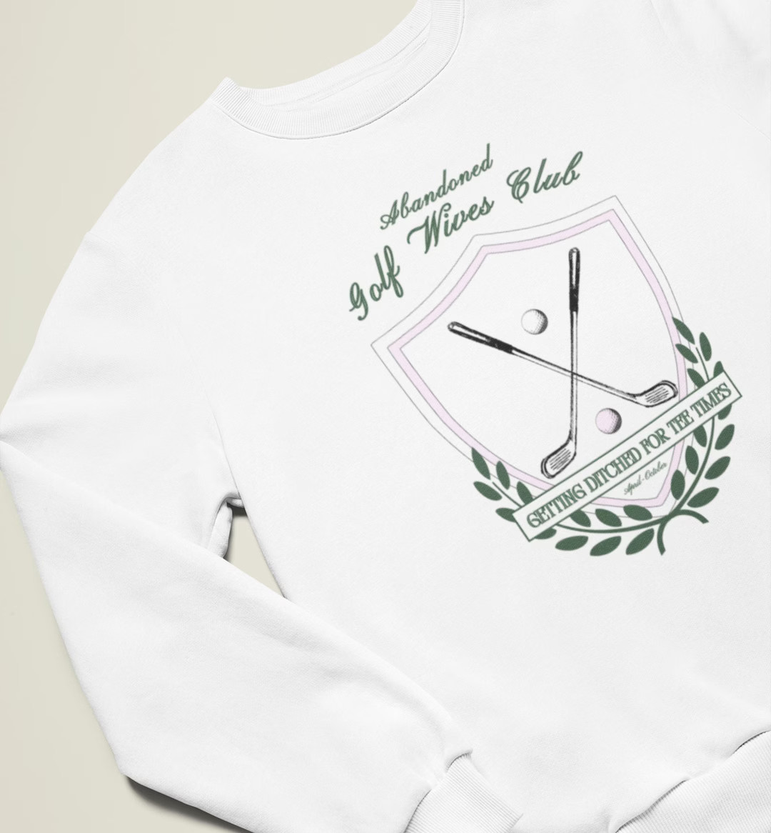 Abandoned Golf Wives Sweatshirt Golf Crewneck - Etsy | Etsy (US)