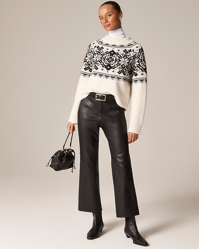 Kaya pant in leather | J. Crew US