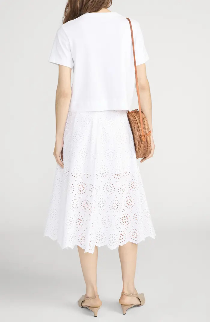 The Solstice Eyelet Midi Skirt | Nordstrom