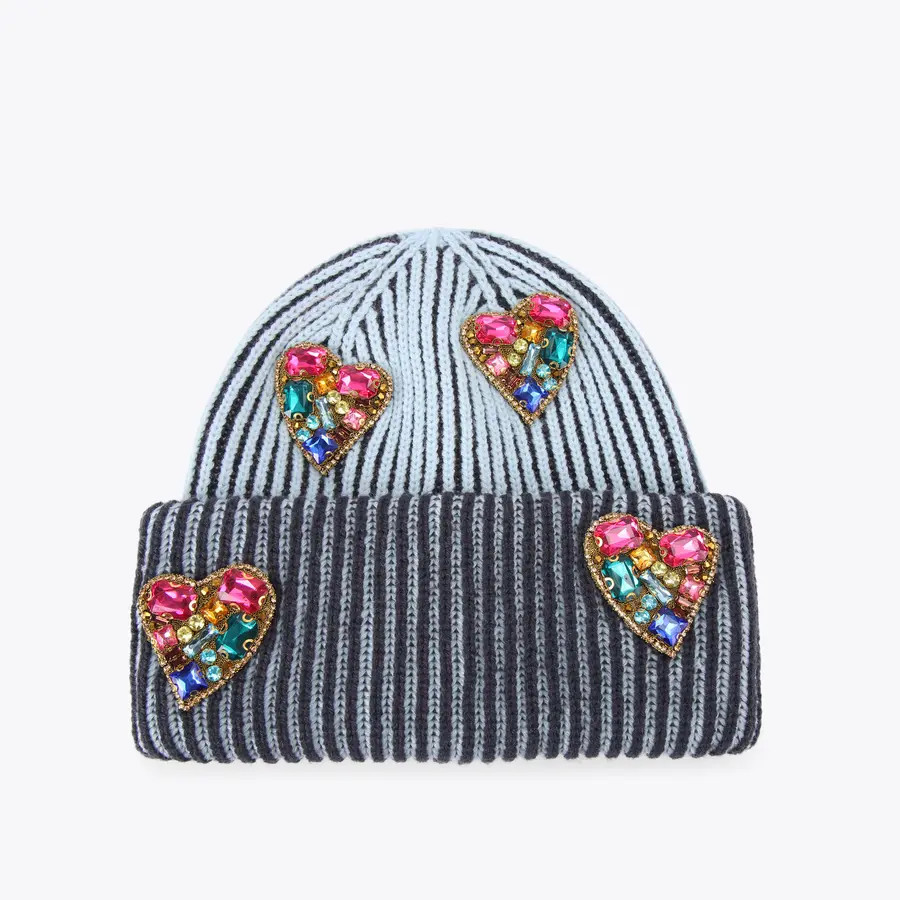 heart gem beanie | Kurt Geiger US