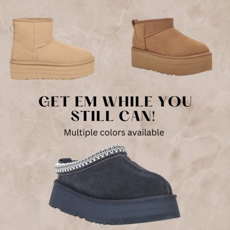 Ugg platforms | boots | slip ons | fall winter shoes in stock | Uggs |

#LTKstyletip #LTKfamily #LTKshoecrush