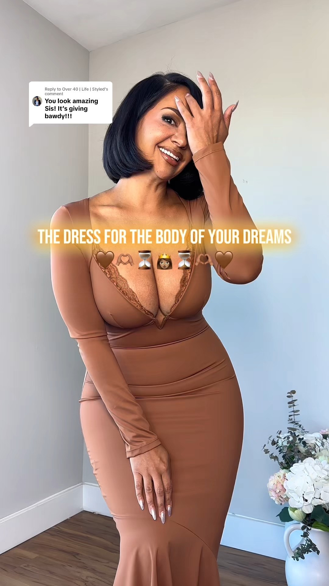 A special occasion maxi dress with built in shapewear for curves 🤎 Save 15% with heyrissyrozay at checkout 

Sizing ⬇️

5’3 • 155 lbs
Size 8 / Medium
Bust: 34DDD
Waist: 28”
Hips: 43”
Wearing Size Medium 

built in shapewear dress, shaping dress, wedding guest dress, formal dress, over 40, millennial, petite, petite curvy, curvy, size 8, midsize

#LTKOver40 #LTKMidsize #LTKStyleTip