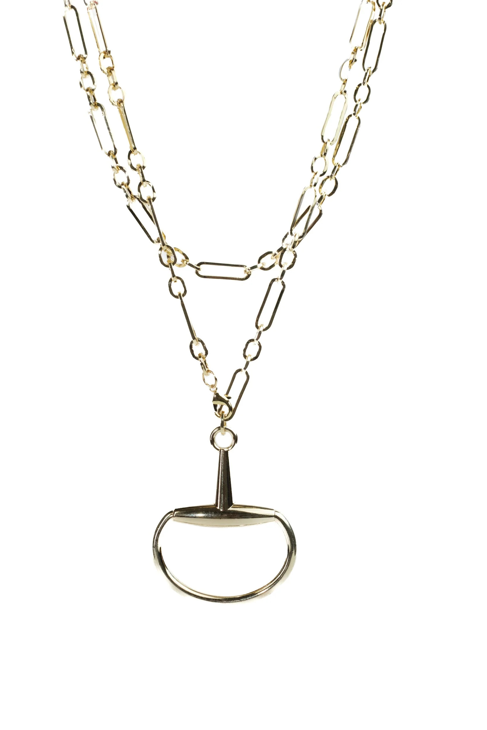 A Bit of Power XL 316L Stainless Steel Horse Bit Necklace | KC Chic Designs