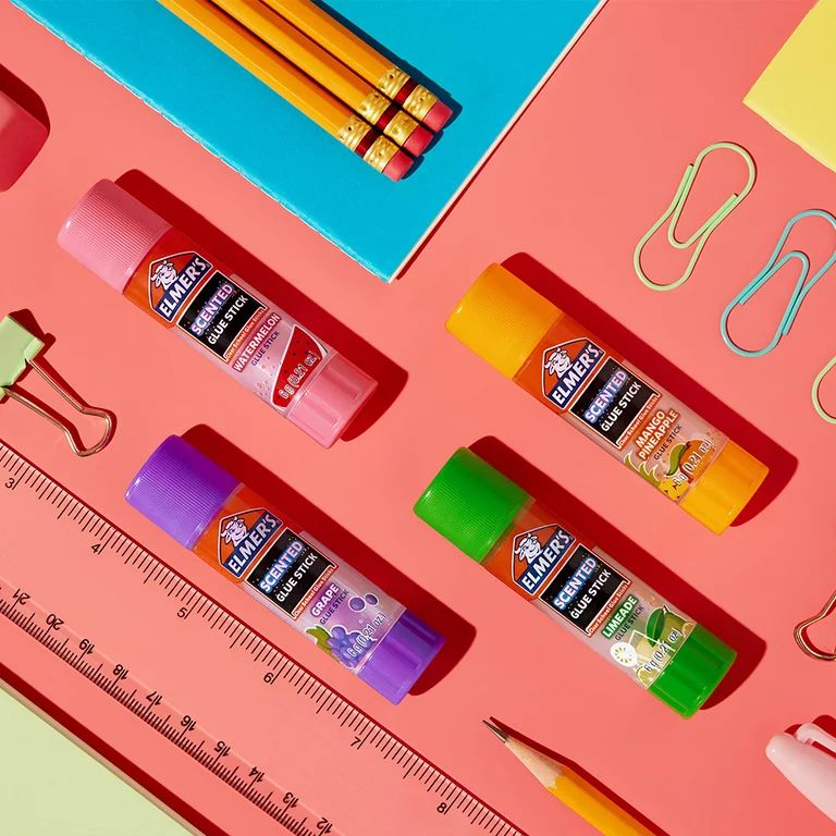 Elmer’s Scented Glue Sticks, School Glue, Clear Color, 6 Grams Each, 4 Count | Walmart (US)