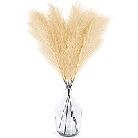 6 Stems Faux Pampas Grass Tall Extra Fluffy 48" (4ft) - Home Decor Fake Artificial Large Plant for F | Amazon (US)