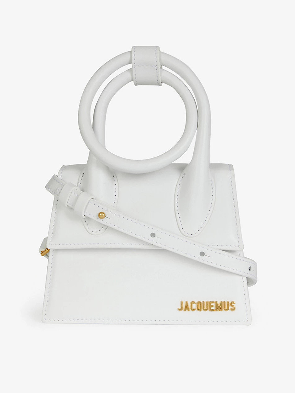 Le Chiquito Noeud medium leather top-handle bag | Selfridges
