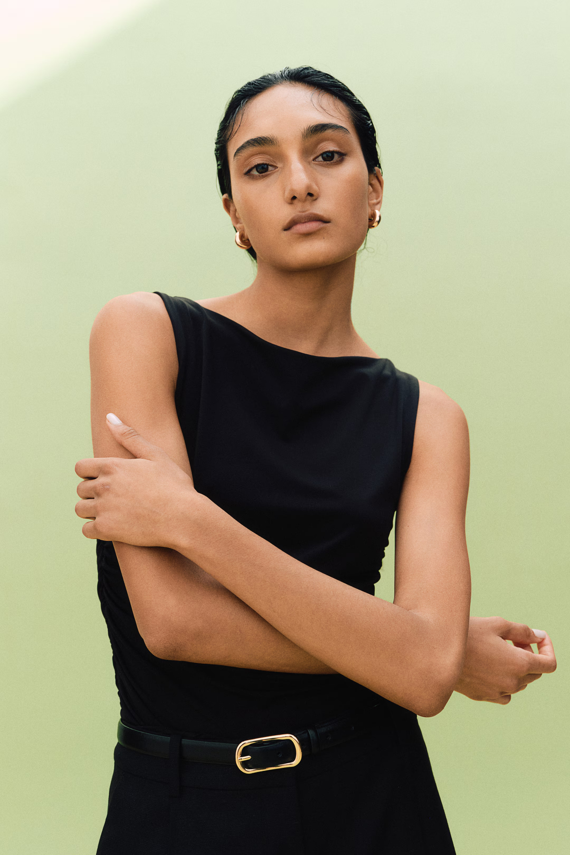 Boat-Neck Top - Black - Ladies | H&M US | H&M (US + CA)