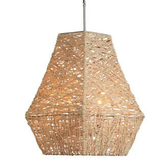 Capital Lighting 335241NY Natural Jute / Grey 4 Light 19" Wide Pendant | Build.com, Inc.