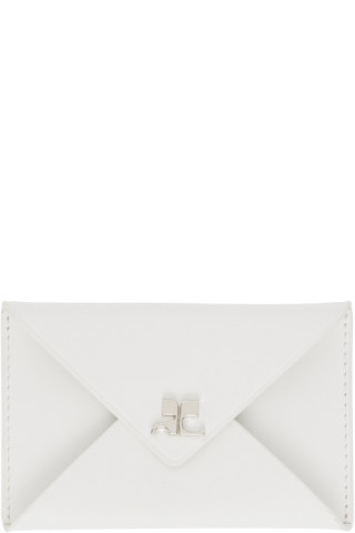 Courrèges - 화이트 엔벨롭 카드 지갑 | SSENSE