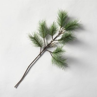 32" Faux Pine with Snowberries Stem - Hearth & Hand™ with Magnolia | Target