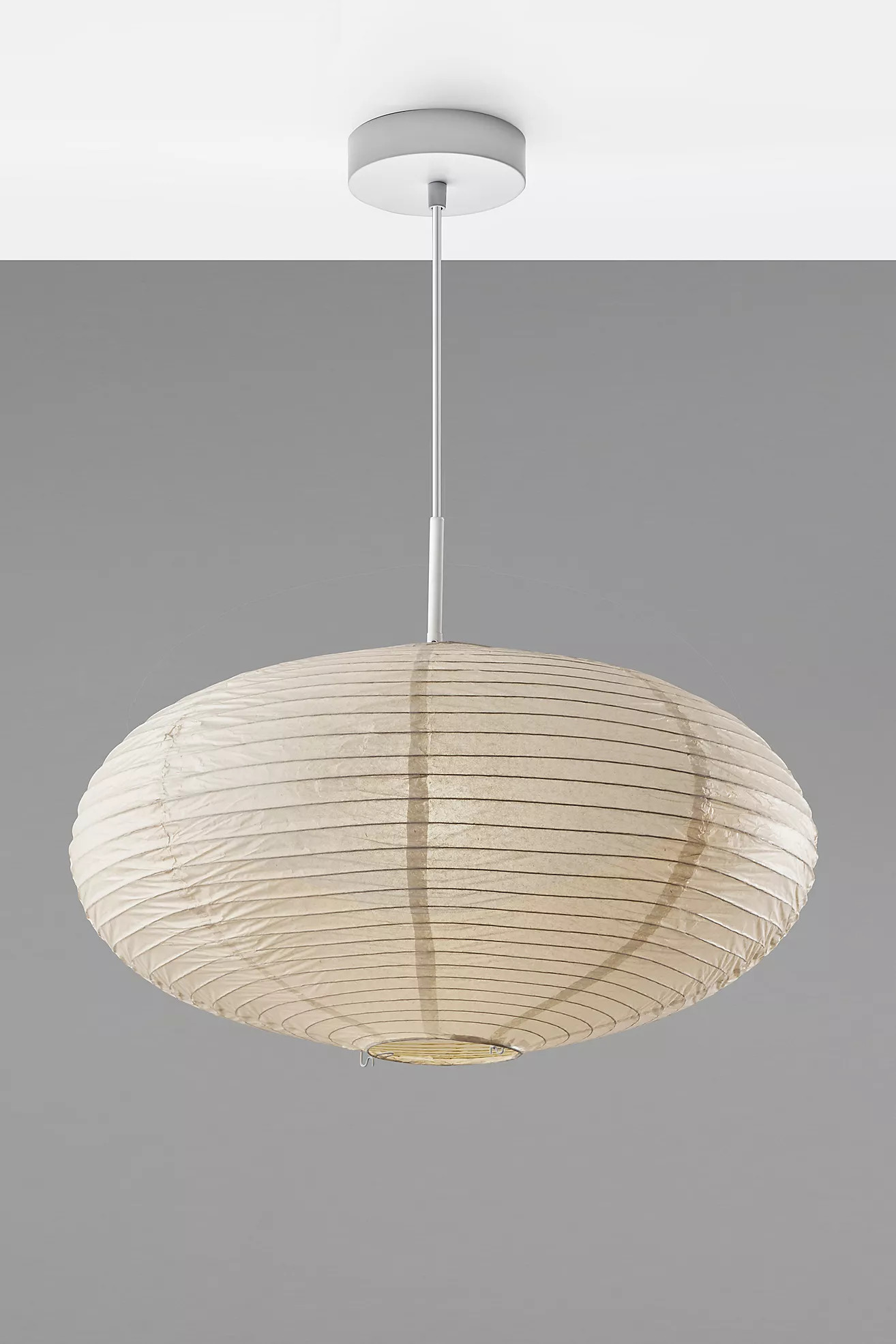 Alana Large Rice Paper Dumpling Oval Pendant | Anthropologie (US)