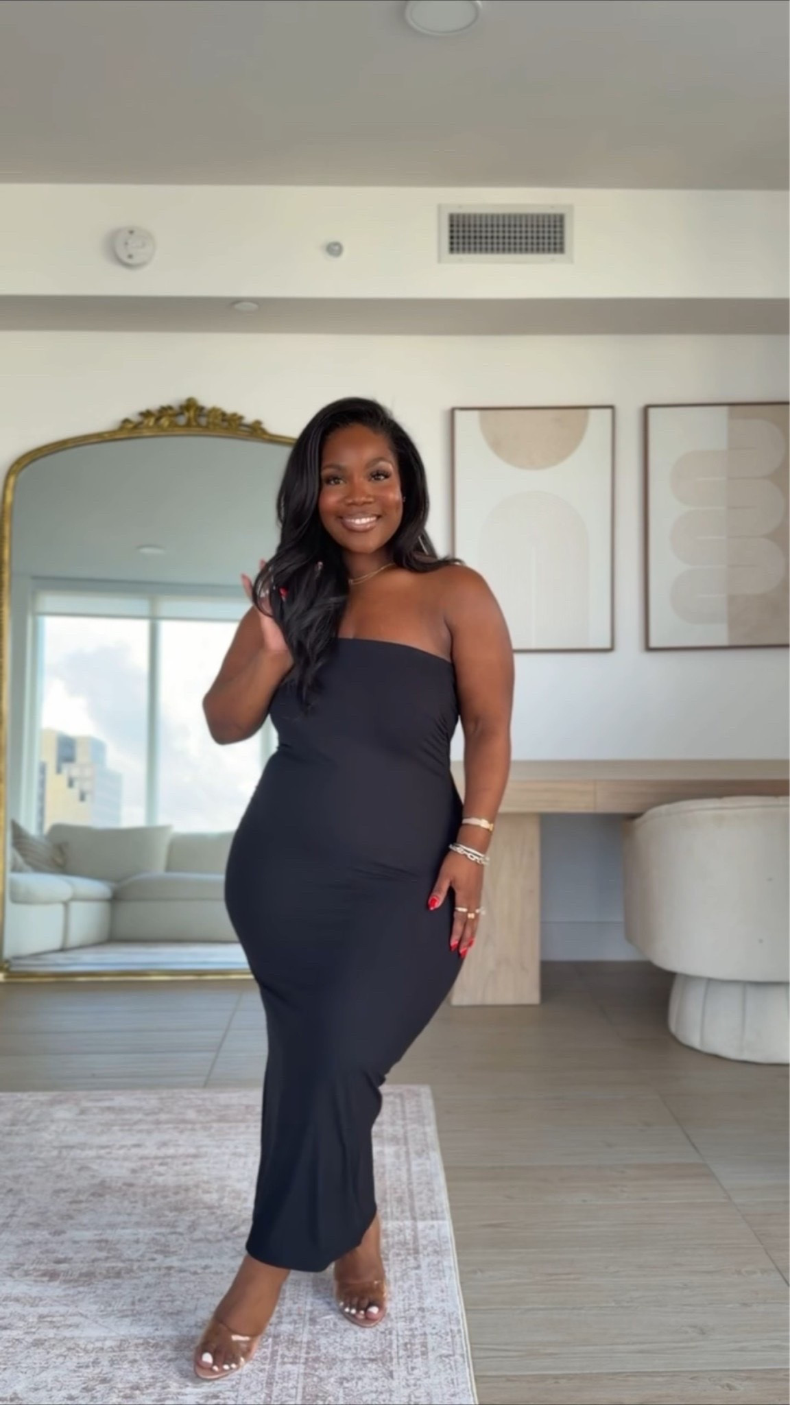 Dress is super versatile and only $10 at Walmart 🖤 comes in blue and red too! 

Dress: Size L

Use code EMMYXSPANX for $$ off my undergarments linked below! 

Also linking the rest of my Walmart haul below 🙌🏾 

Vacation outfits, summer dresses, summer outfits, Emmy Petit

#LTKMidsize #LTKSeasonal #LTKTravel