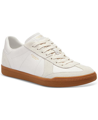 COACH Ellis Low-Top Leather & Suede Sneakers - Macy's | Macy's