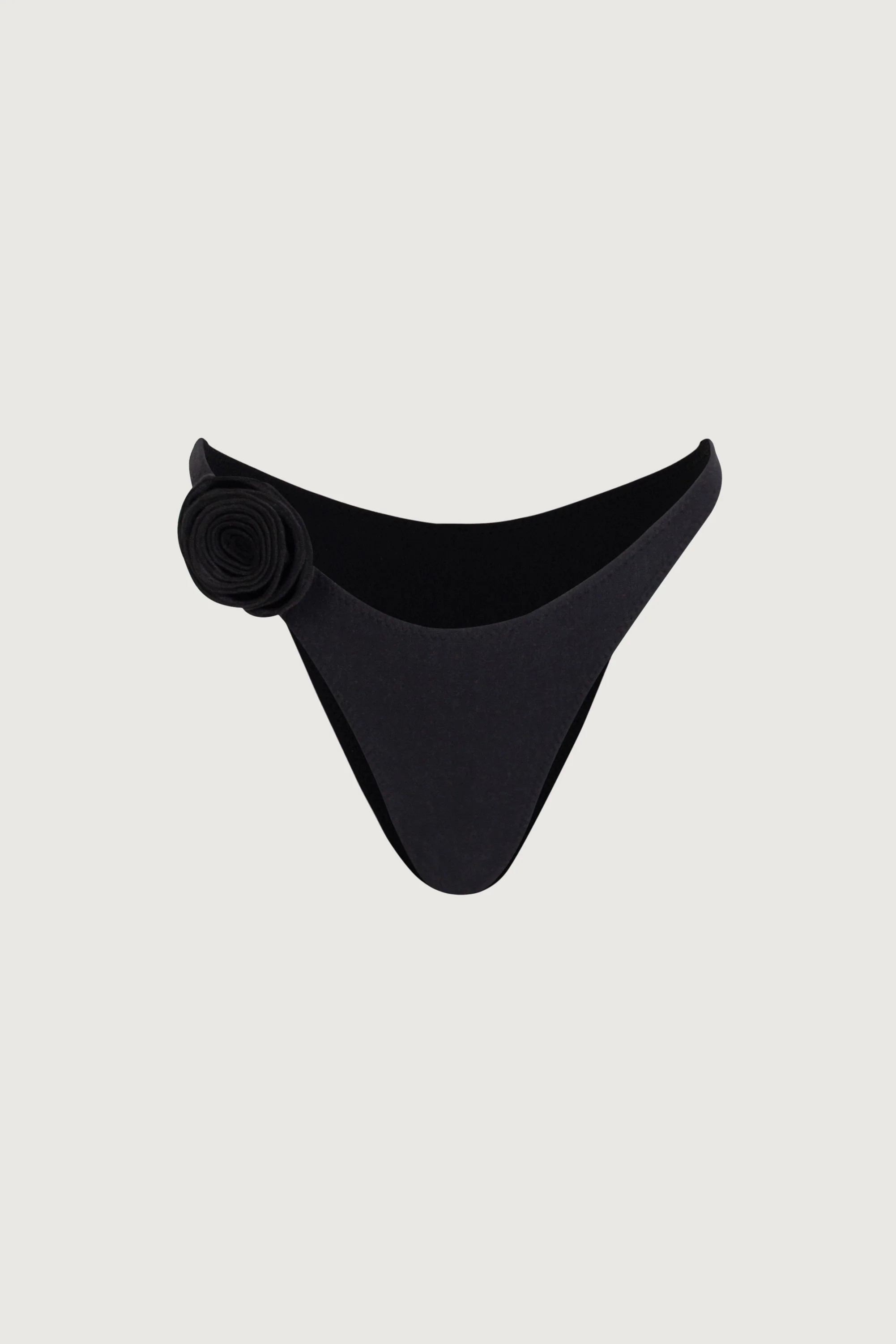 Rosette 90s Bottom (Faux Suede Black/Black) | SAME