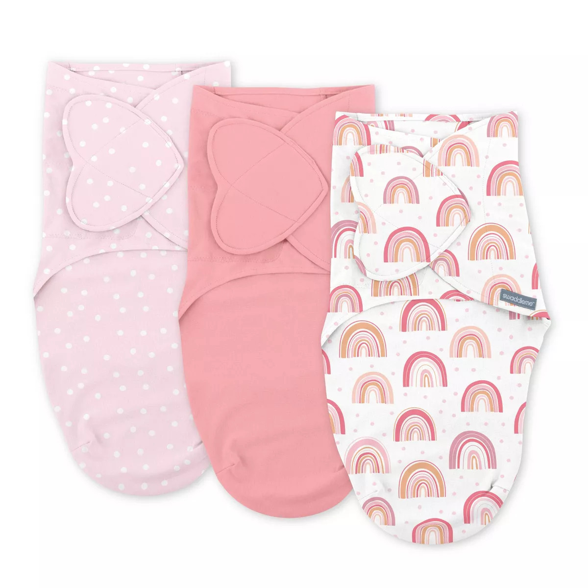 SwaddleMe by Ingenuity Monogram Collection Swaddle Wrap, for Ages 0-3 Months - Rising Sun - 3pk | Target