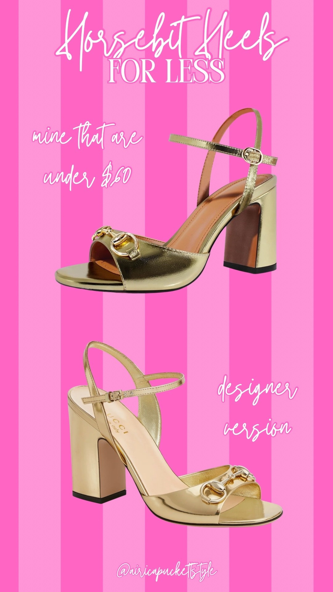 Amazon designer lookalike horsebit heels!