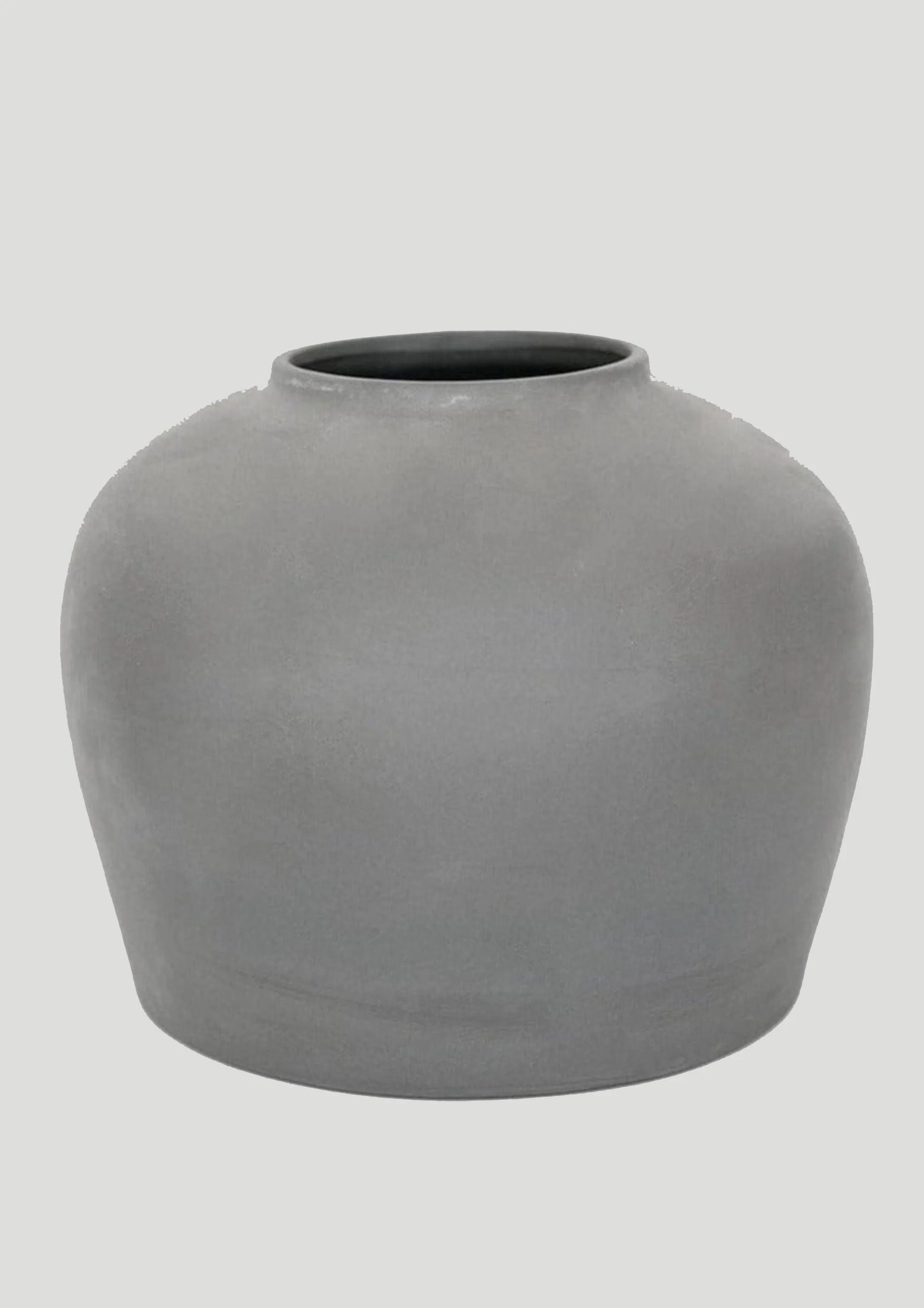 Smokey Slate Large Clay Table Vase - 11" | Afloral