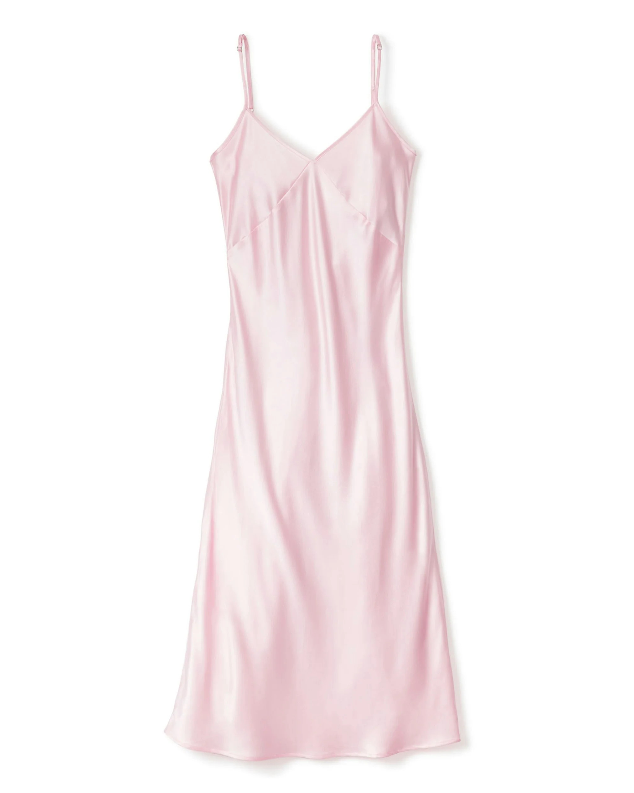 Women's Silk Cosette Nightgown in Pink | Petite Plume