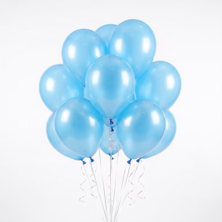 12" Electric Blue Latex Balloons, 15 Pieces, by Way To Celebrate | Walmart (US)