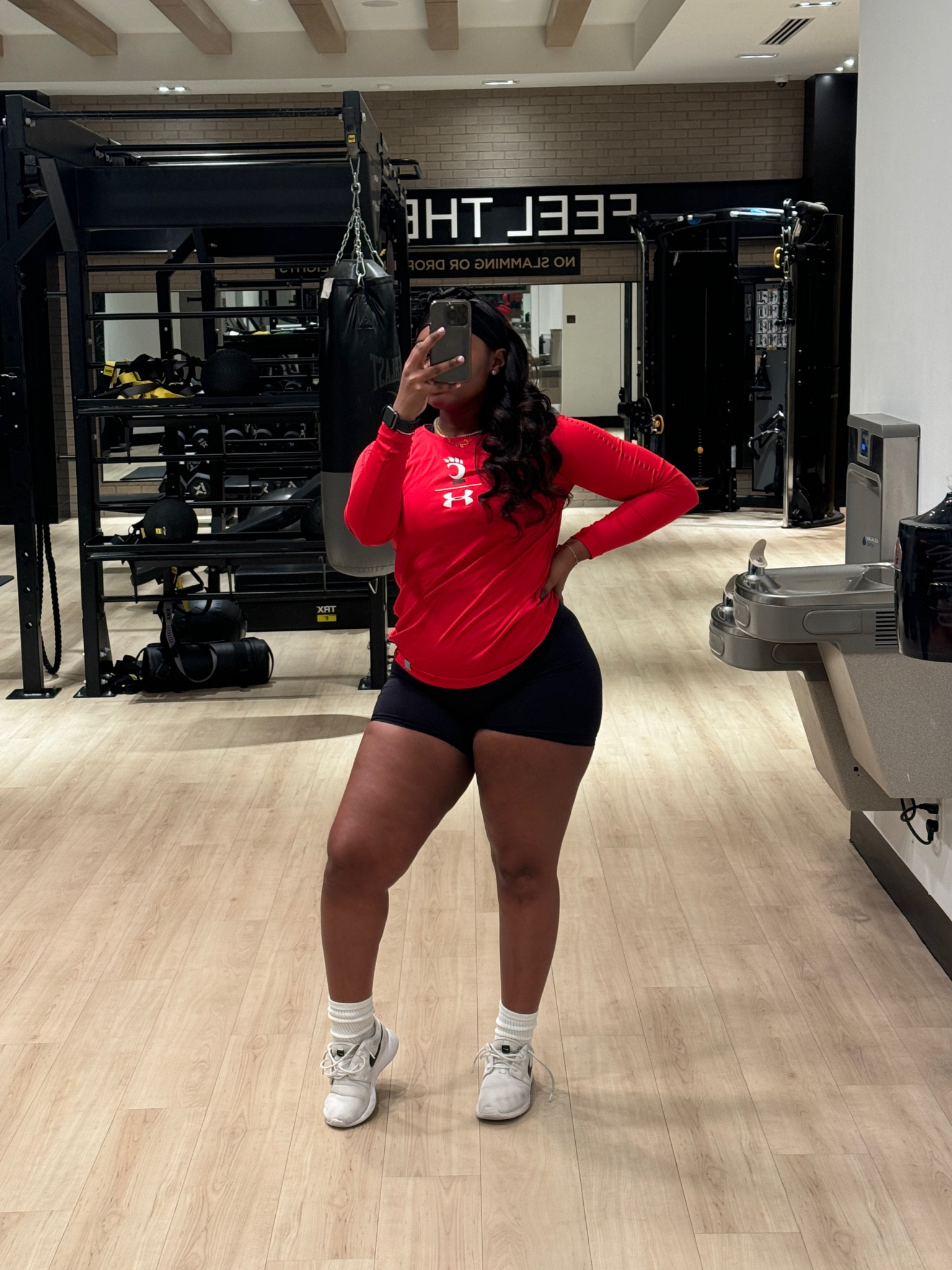 Gym ootd 
Wearing size small in shorts 

#LTKFindsUnder100 #LTKStyleTip #LTKActive