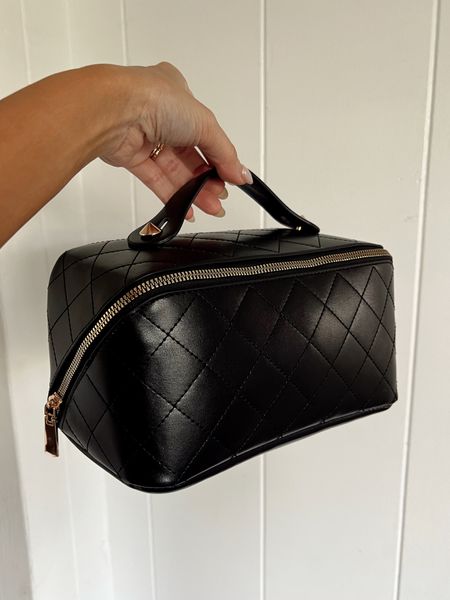 Legitimately so obsessed with this amazing cosmetic bag from Amazon. It’s THE viral cosmetic bag- but the chicest style. Buy this. It’s good! 

#LTKbeauty #LTKstyletip #LTKunder50