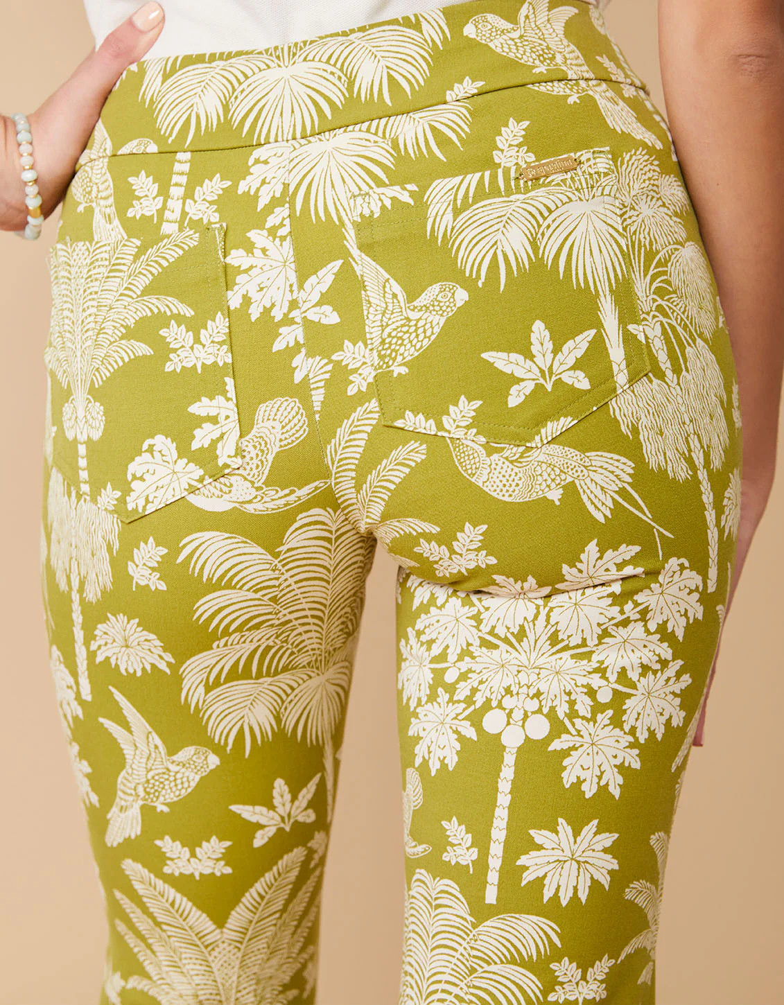 Maren Kick Flare Pant Sugar Mill Palms | Spartina 449